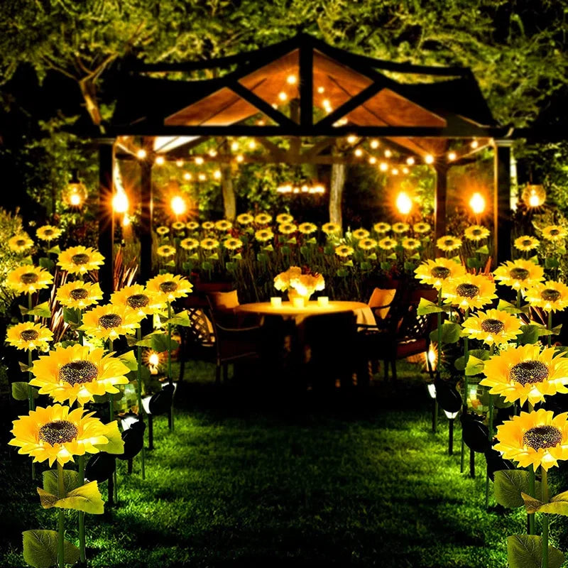 GardenGlow - Sonnenblumen-Solarleuchten für den Außenbereich [Letzter Tag Rabatt]