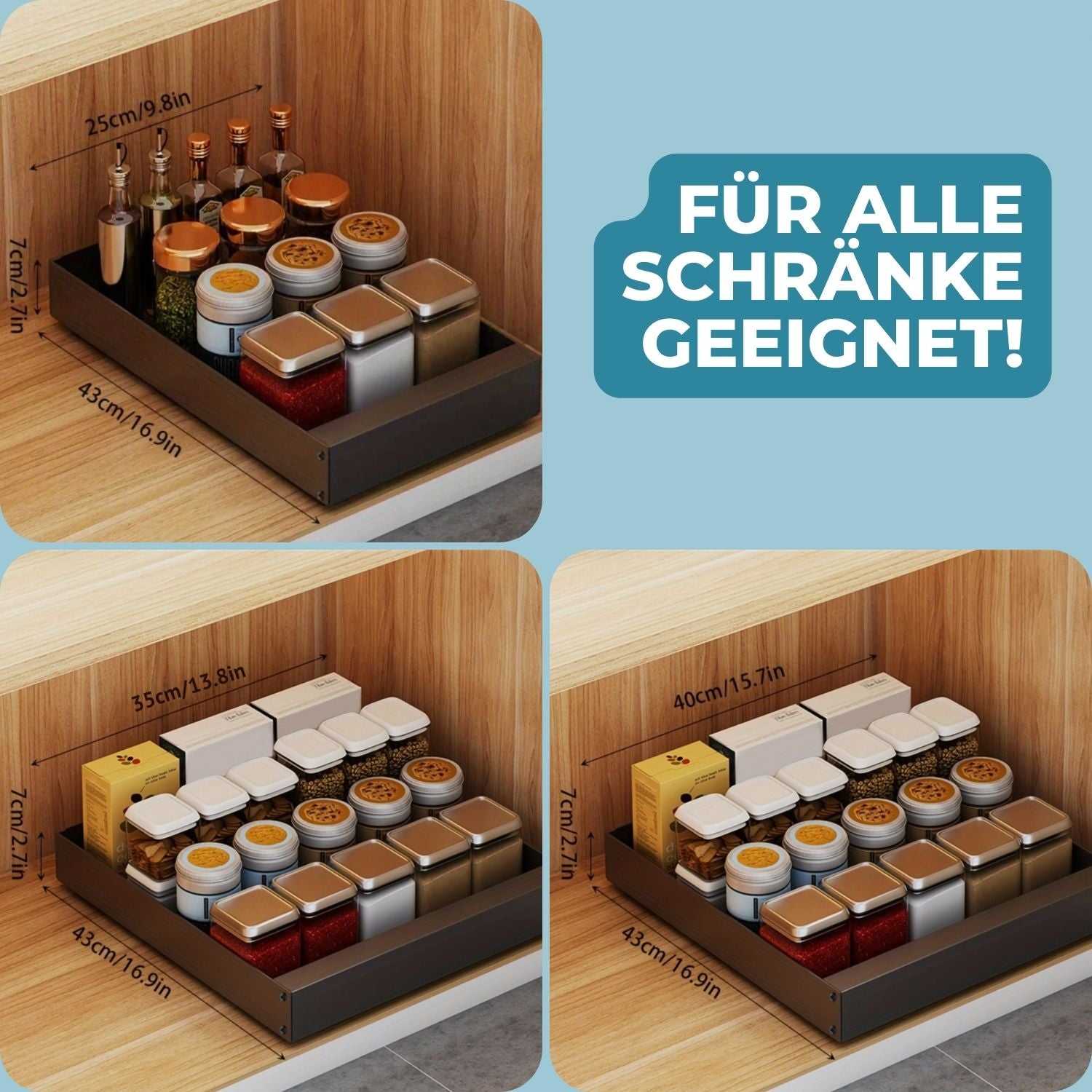 StackEase™ – Der clevere Küchenschrank-Organizer!