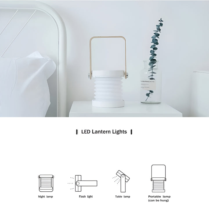 50% Rabatt | LuminaTwist - Zusammenklappbare LED-Nachtlampe