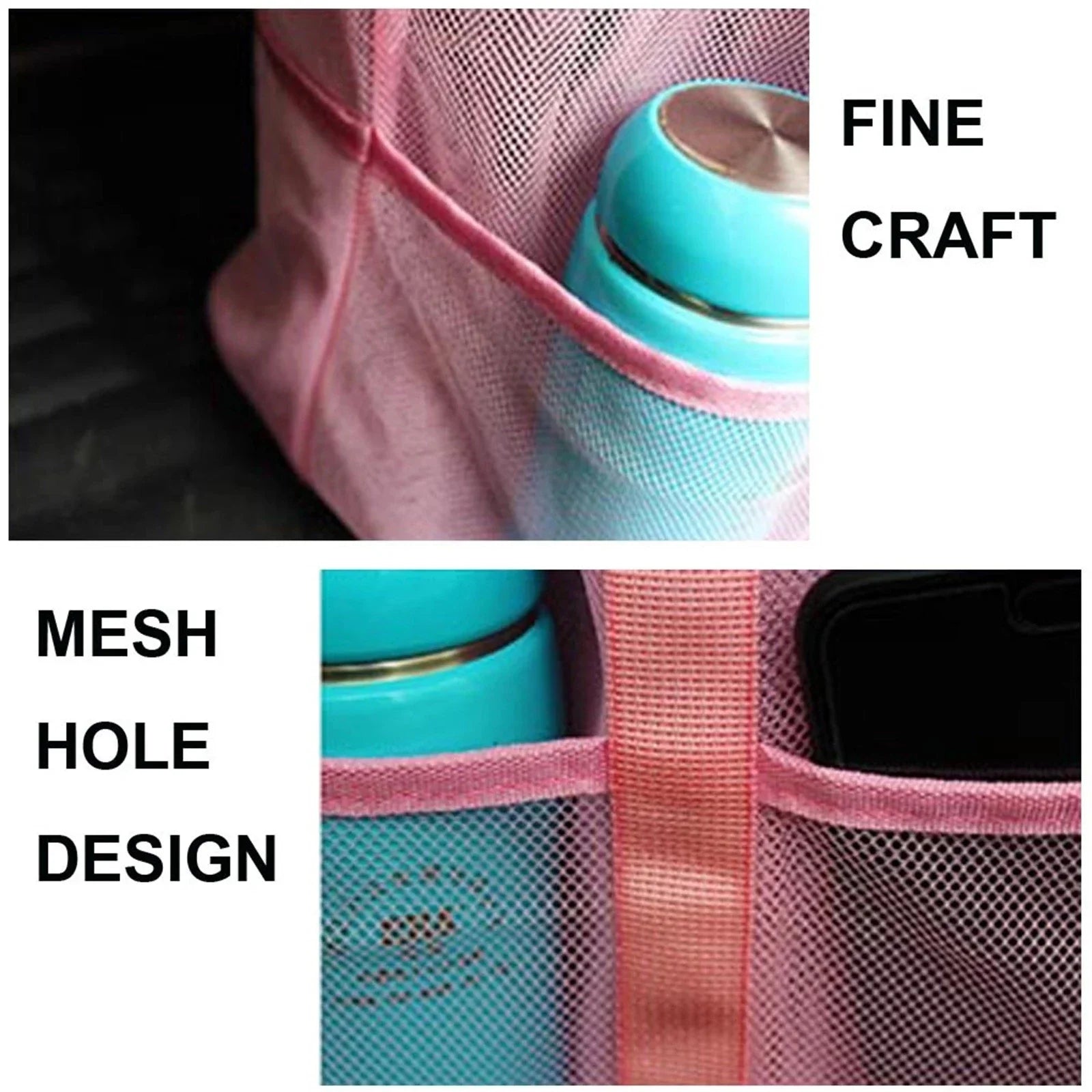 MarinaWave | Große Strandtasche | Wasserabweisend | 8 Außentaschen