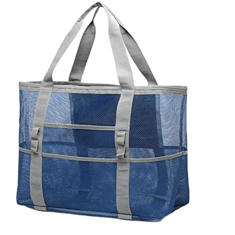 MarinaWave | Große Strandtasche | Wasserabweisend | 8 Außentaschen