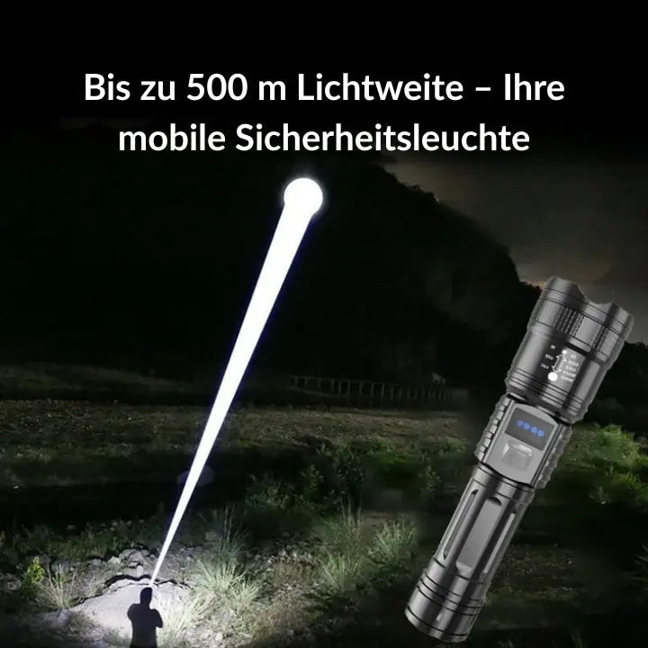 NightBeam – Die Taschenlampe, die jedes Dunkel durchbricht!