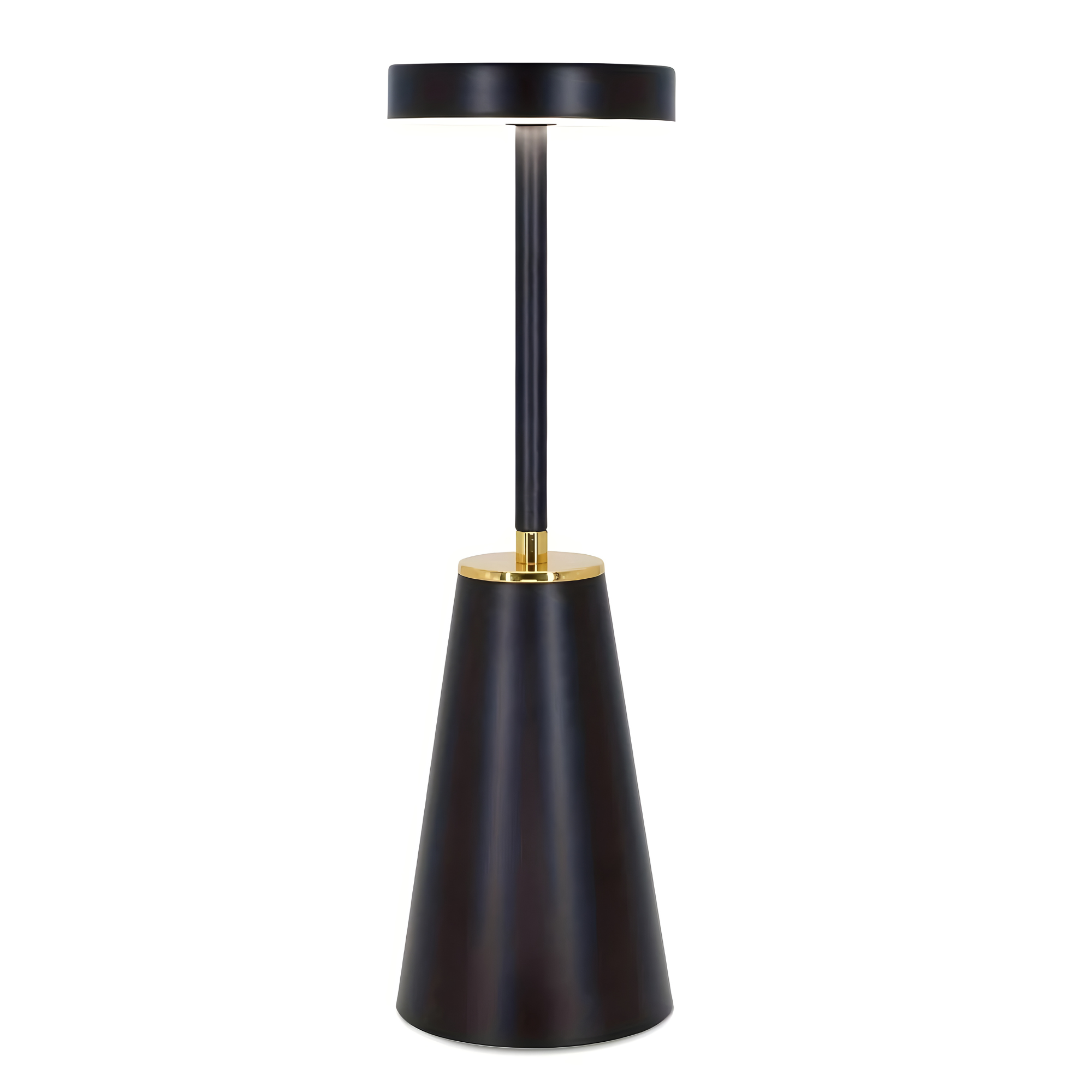 Solara LED Tischlampe | Kabellos & Wiederaufladbar | Touch-Dimmbar | Modernes Design | Schwarz oder Weiß