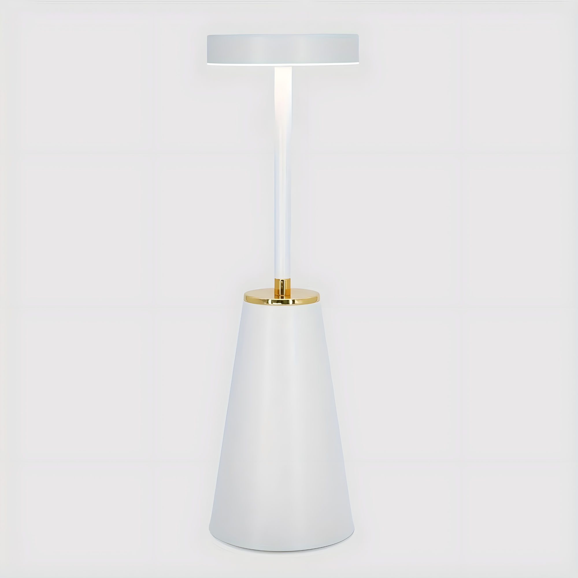 Solara LED Tischlampe | Kabellos & Wiederaufladbar | Touch-Dimmbar | Modernes Design | Schwarz oder Weiß