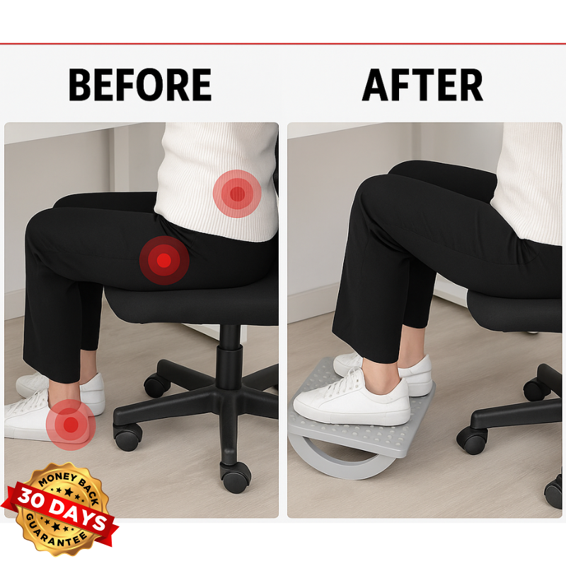 RelaxStep – Fußstütze mit Massage-Effekt für dein Büro!