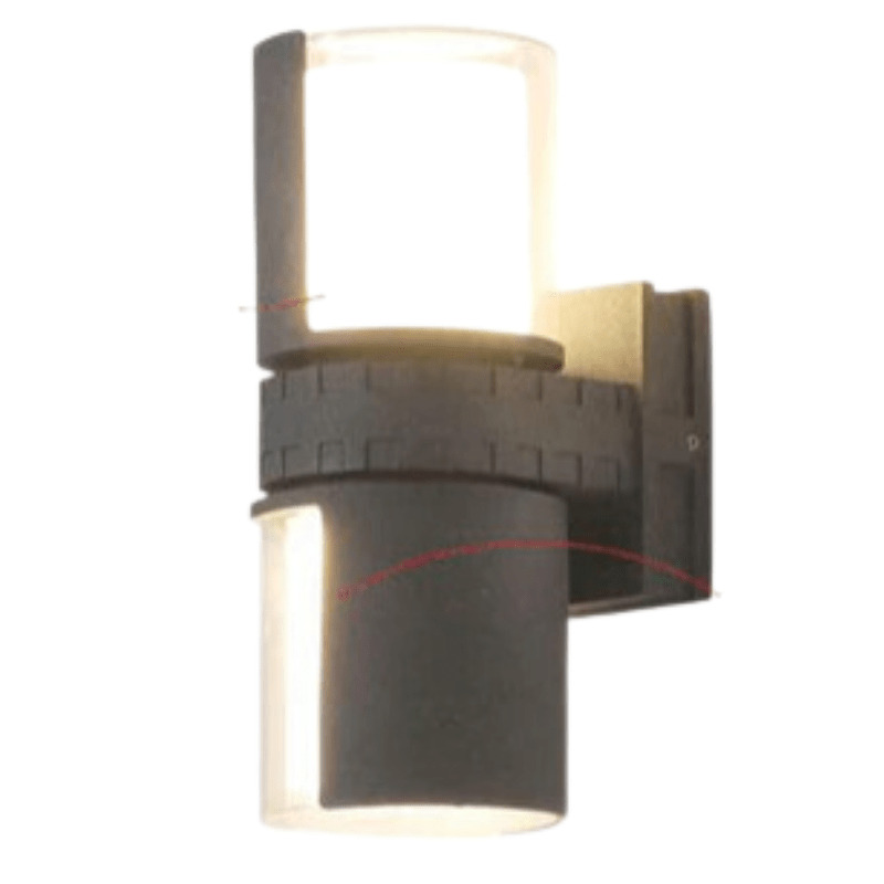 Auriqa Flex Wandlampe | Verstellbarer Leuchtenkopf | Outdoor-Designlampe für Terrasse & Eingang | Wetterfest & Stilvoll | E27-Fassung für individuelle Lichtwahl