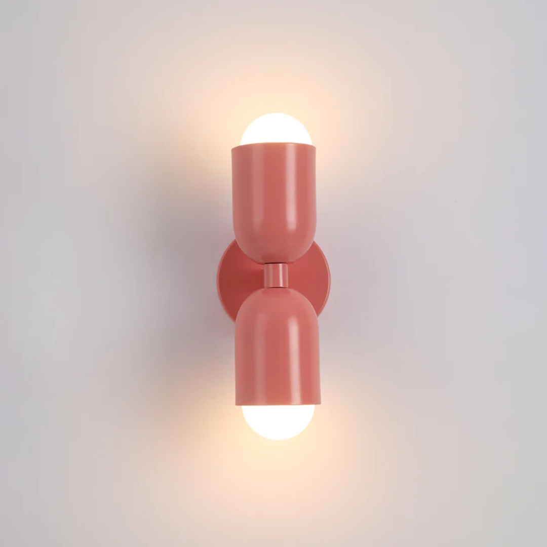 LumoAura Wandleuchte | Beidseitiges LED-Licht | Farbige Akzente | Modernes Wanddesign