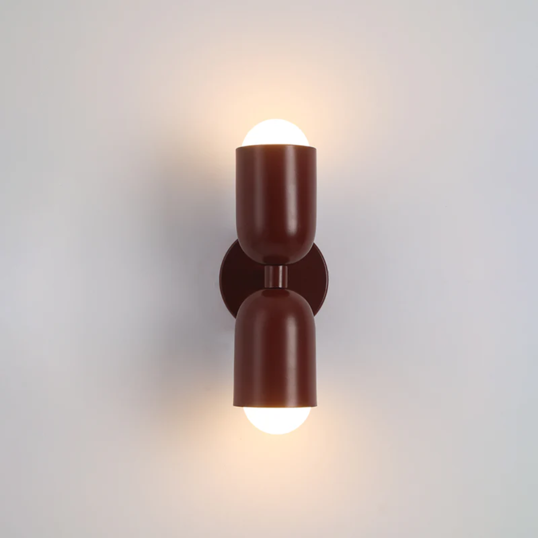 LumoAura Wandleuchte | Beidseitiges LED-Licht | Farbige Akzente | Modernes Wanddesign