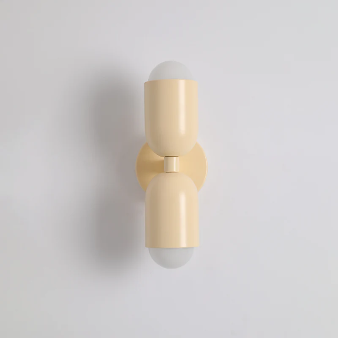 LumoAura Wandleuchte | Beidseitiges LED-Licht | Farbige Akzente | Modernes Wanddesign