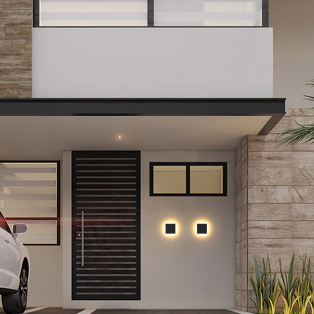AuroBeam LED Wandleuchte | Wetterfeste Außenbeleuchtung | Modernes Design | Robuste Metallkonstruktion