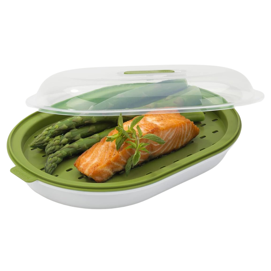 VitaSteam | Mikrowellen-Dampfgarer | Schnell & Gesund Dämpfen | Für Gemüse, Fisch & Mehr