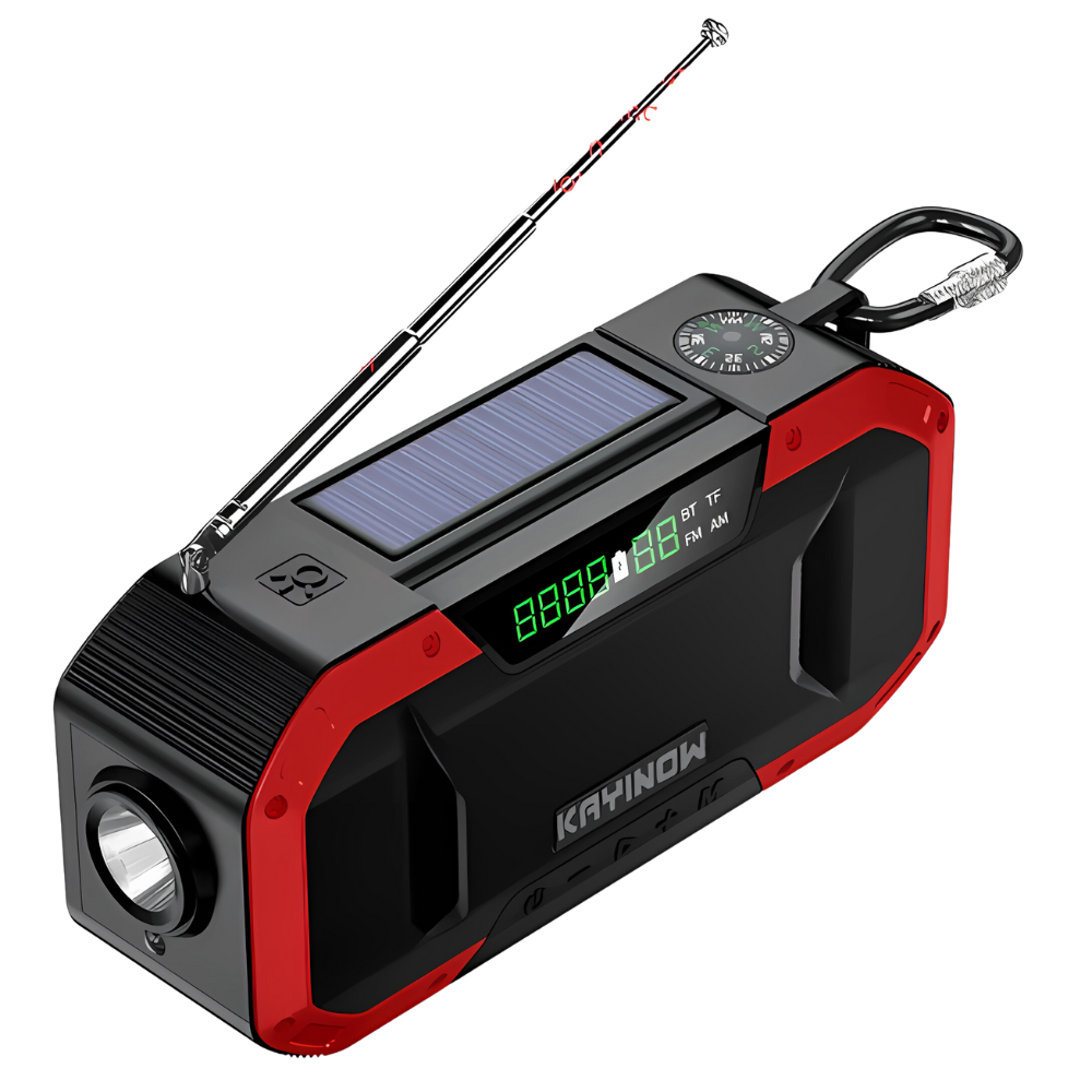 SafeWave Pro | Notfallradio | Solar & Handkurbel | Powerbank & LED-Licht