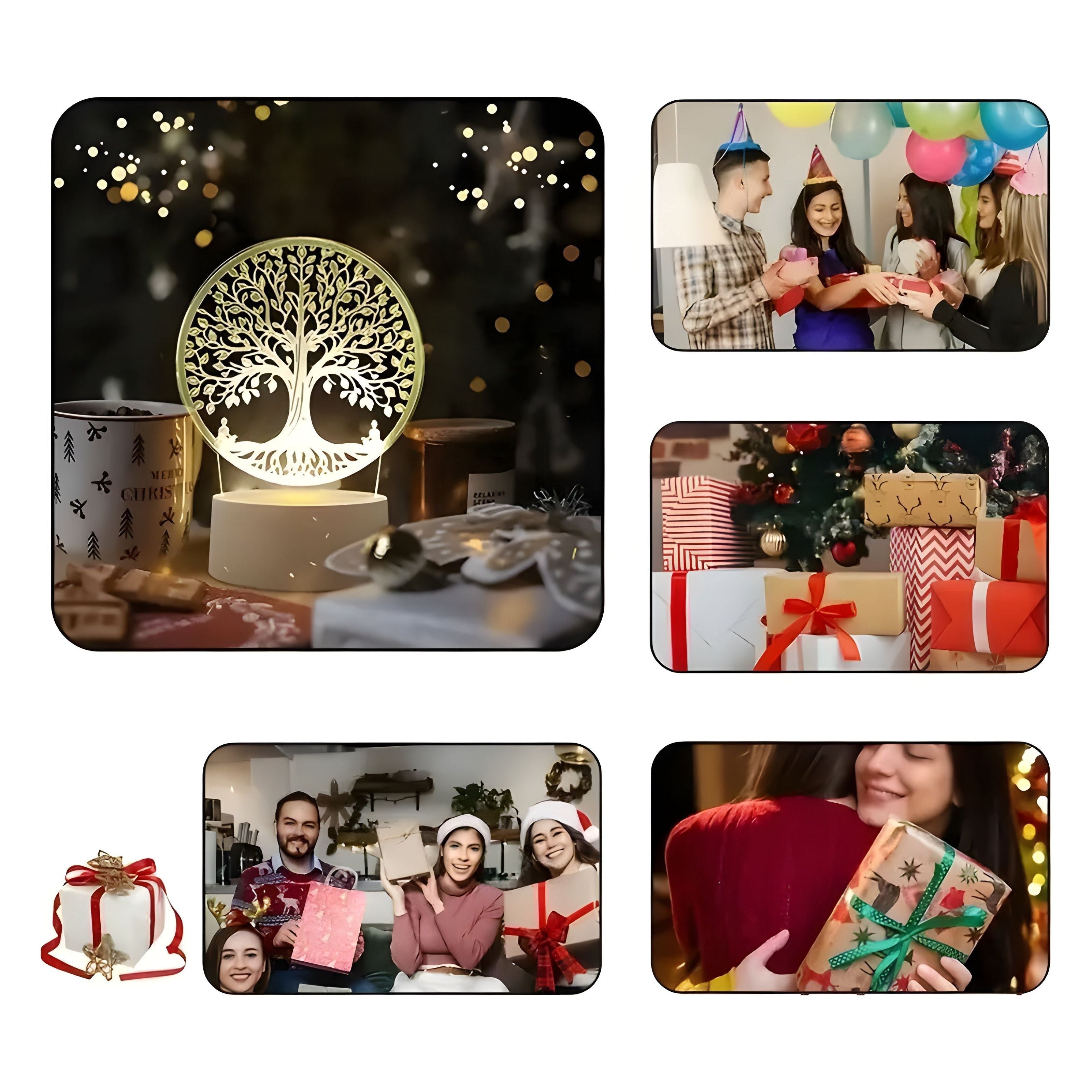 Lumivista LED-Lichtkunst | 3D-Design mit Wow-Faktor | Farbwechsel & Warmlicht | Für Kinderzimmer, Wohnzimmer & Deko-Fans | USB & Batteriebetrieb