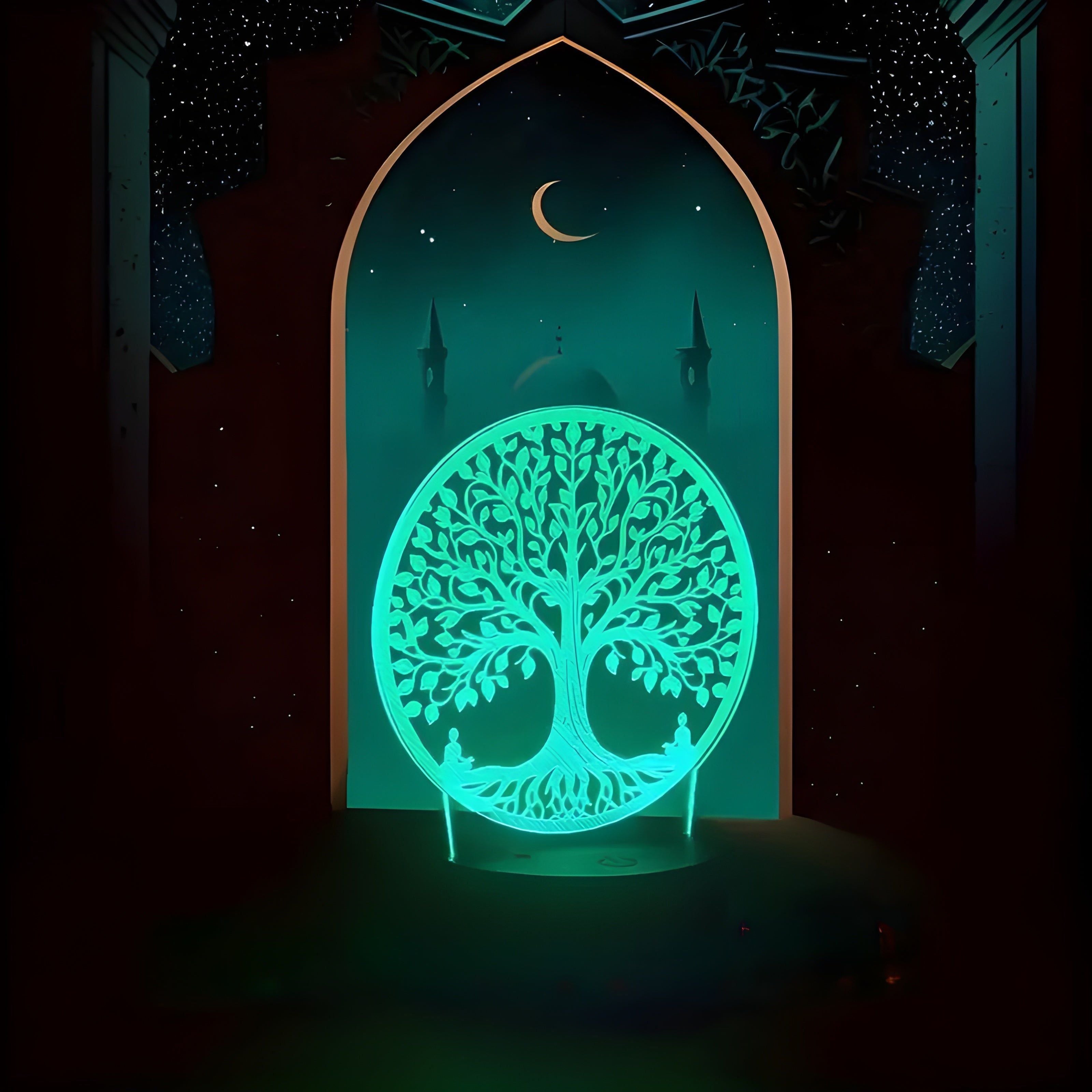 Lumivista LED-Lichtkunst | 3D-Design mit Wow-Faktor | Farbwechsel & Warmlicht | Für Kinderzimmer, Wohnzimmer & Deko-Fans | USB & Batteriebetrieb