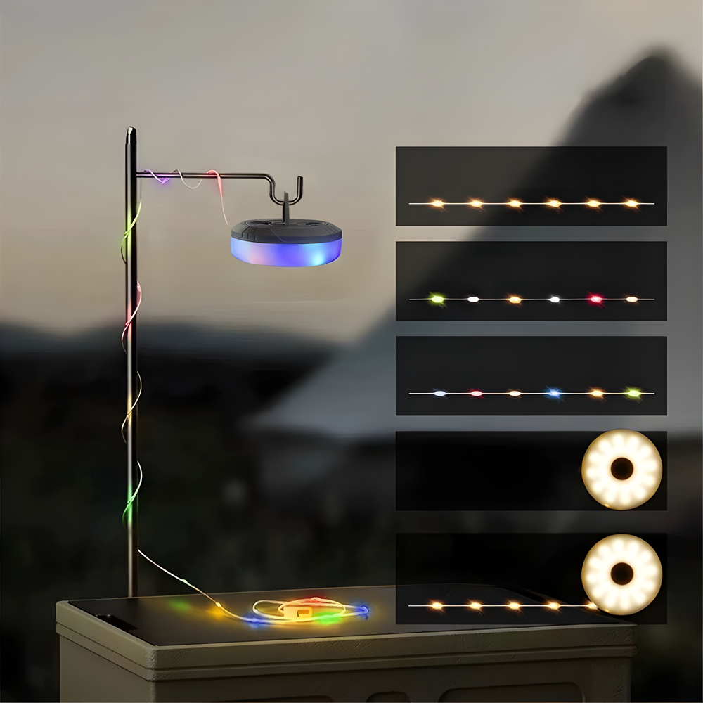 Glowtrek CampLine | LED Lichtband Outdoor | Flexibel & Wetterfest | Für Zelt & Garten