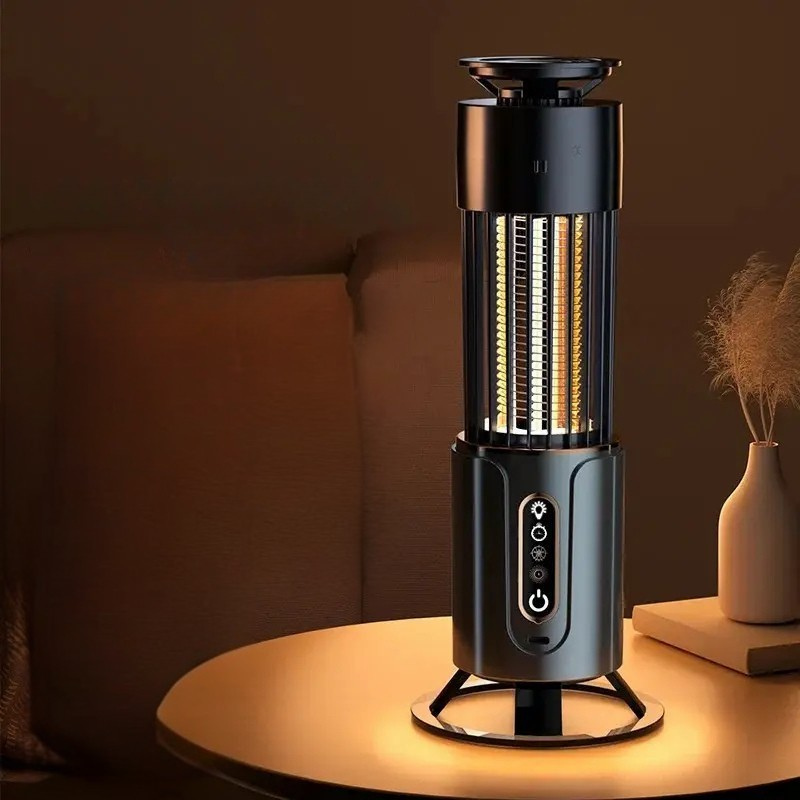 ViraGuard | Mückenfalle mit Nachtlicht & Timer | USB-C Aufladung | Tragbar und Flexibel