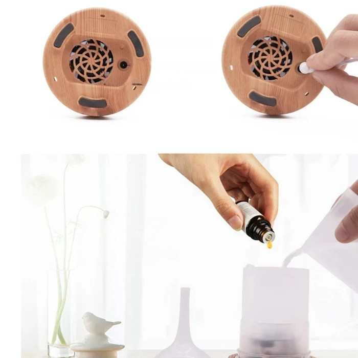 LumaAura | Aromadiffusor mit LED & 3D-Glaseffekt | Farbwechsel & Timer | 500ml Wassertank