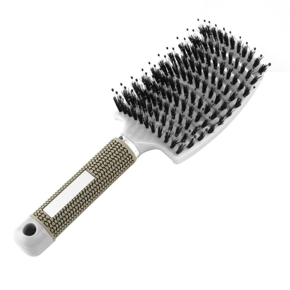 GentleHair Pro | Entwirrbürste für sanftes & schmerzfreies Haarekämmen | Für alle Haartypen | Mit Wildschweinborsten & Nylonspitzen