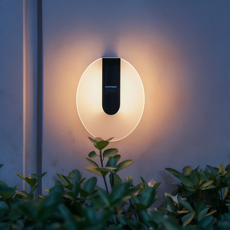 Glanoa Solar Wandlicht | Elegante LED Außenleuchte | Kabellos & Wetterfest