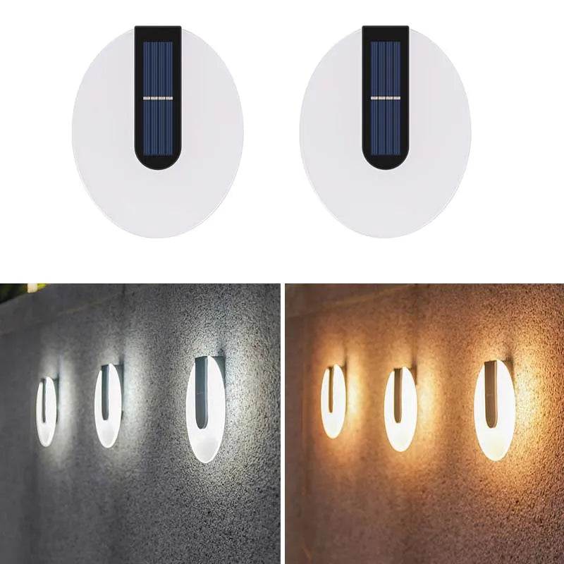 Glanoa Solar Wandlicht | Elegante LED Außenleuchte | Kabellos & Wetterfest