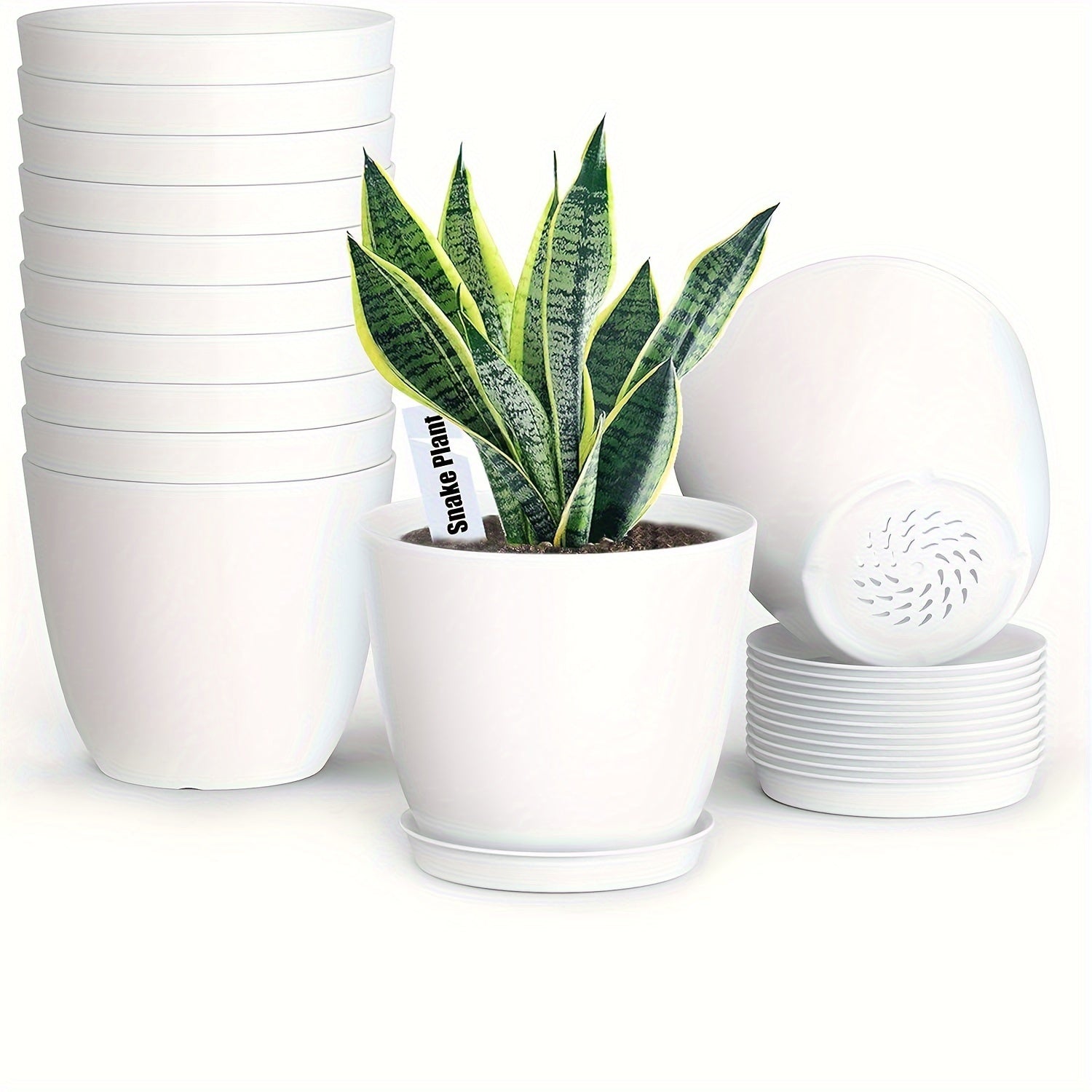 EcoBloom | Blumentopf-Set | Für Drinnen & Draußen | Robust & Wetterfest