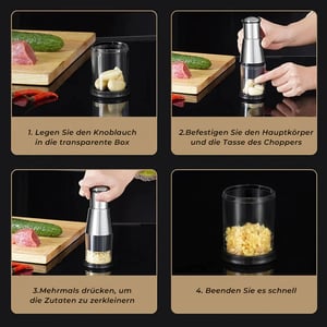 PressChop – Mühelos Knoblauch & Co. zerkleinern
