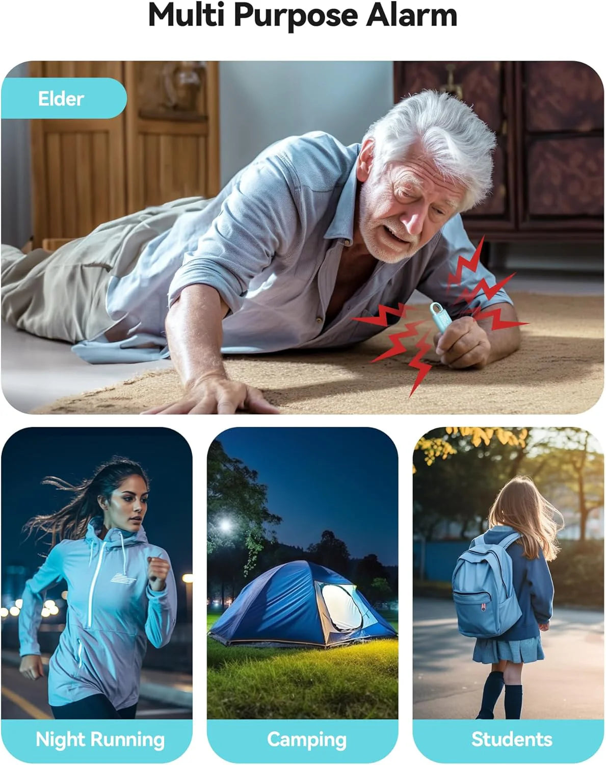 SafeHome – Sofortiger lauter Alarm für ultimativen persönlichen Schutz