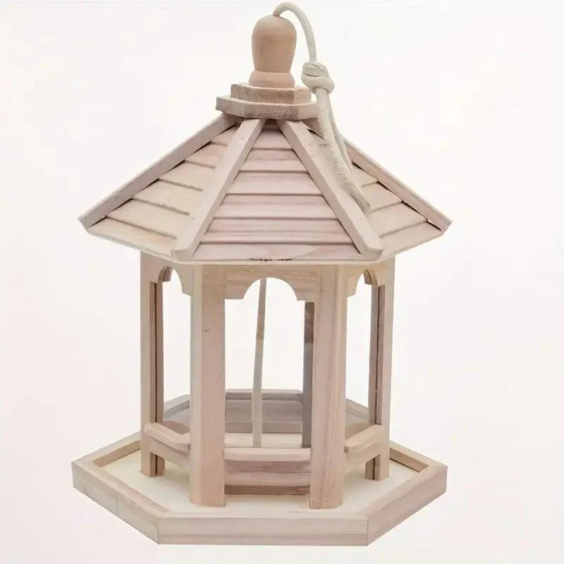 Pintura DIY Vogelhaus | Zum Bemalen | Turmform Holz | Für Innen & Außen