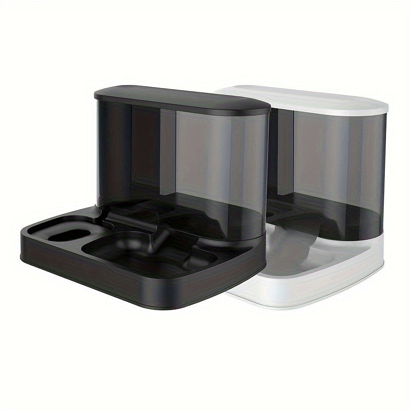 FeedoFlow Duo 2-in-1 Futter- & Wassersystem | Automatische Versorgung für Haustiere | Ohne Strom, Immer Frisch