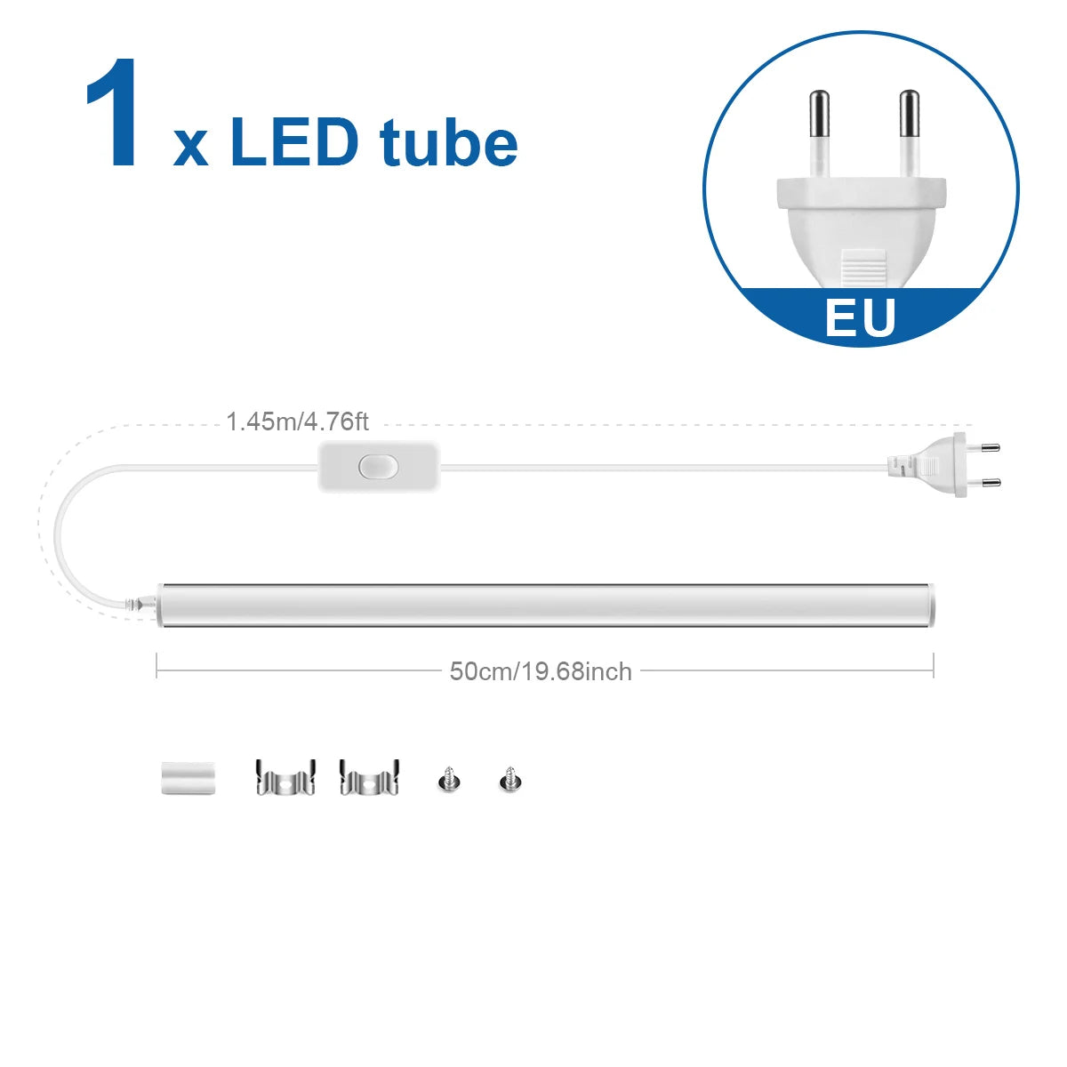 LumiLine T5 LED-Lichtleiste 50 cm | 15 W | Neutrale, Warme & Kühle Weißtöne | Aluminiumgehäuse | Energieeffizient & Flimmerfrei