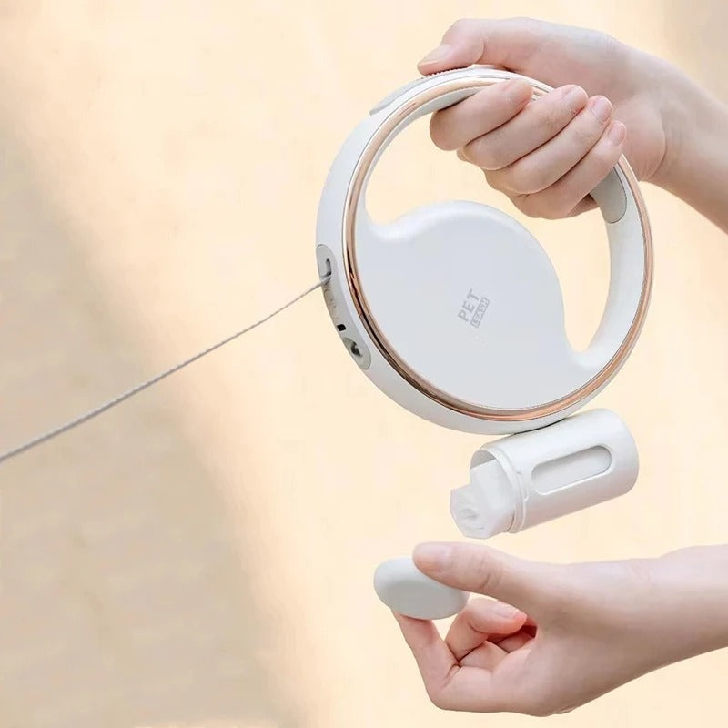 GlowLeash | Automatische Hundeleine | LED-Licht für Sicherheit | Ergonomischer Griff