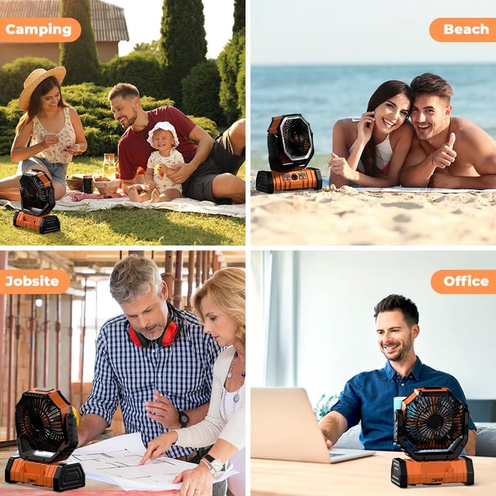 BreezeCamp™ – Die perfekte Kombination aus Ventilator & Campinglicht