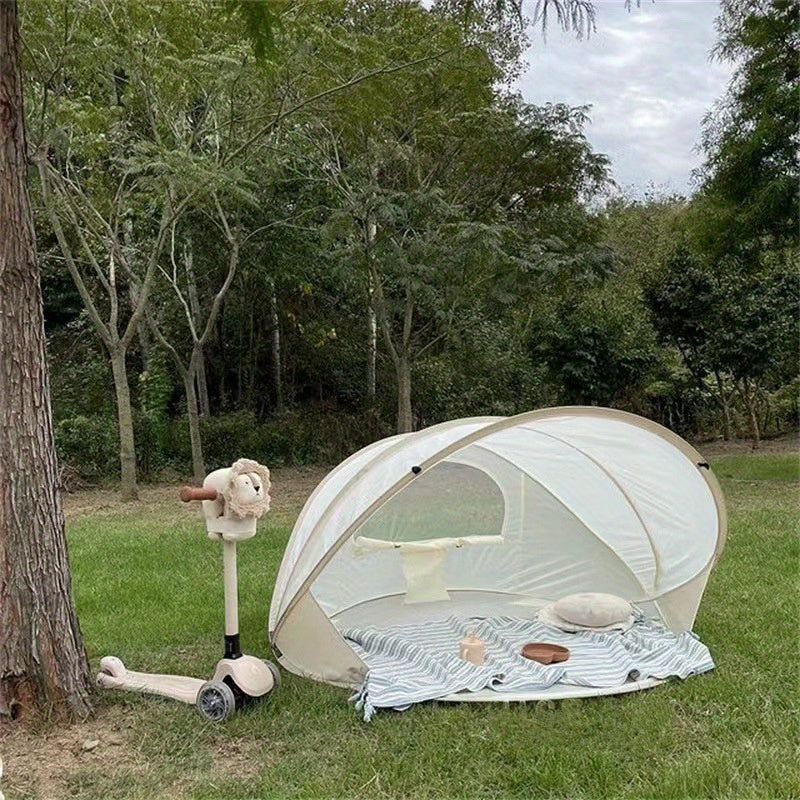 ShadeBuddy | Faltbare Strandmuschel | Schnell Aufgebaut & Mit Reißverschluss | Ideal für Strand & Camping