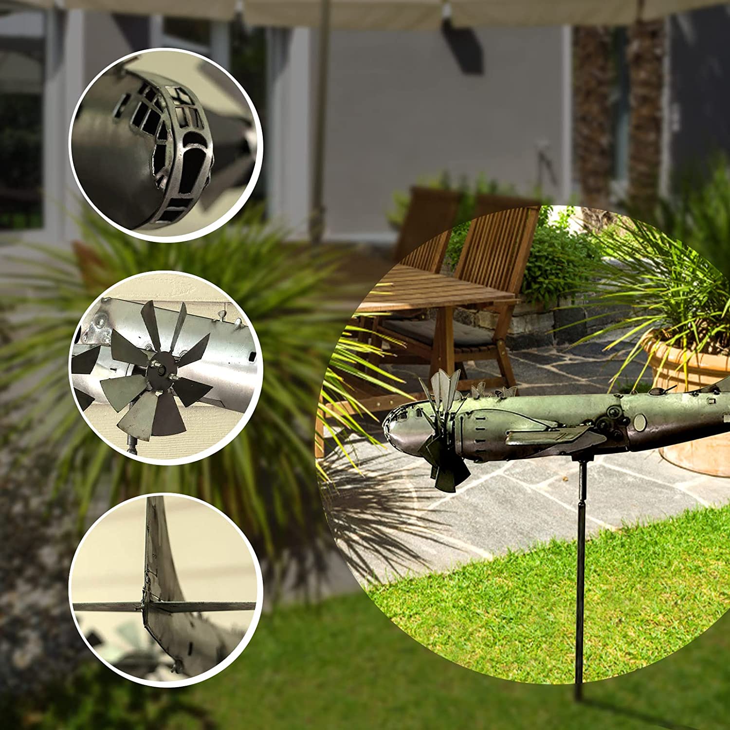 SkySpin – Das Flugzeug-Windrad für deinen Garten!