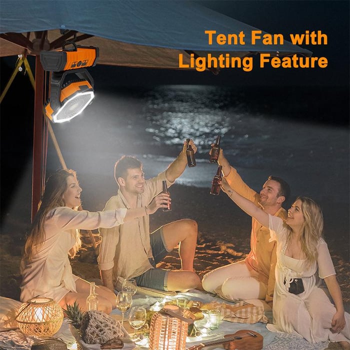 BreezeCamp™ – Die perfekte Kombination aus Ventilator & Campinglicht