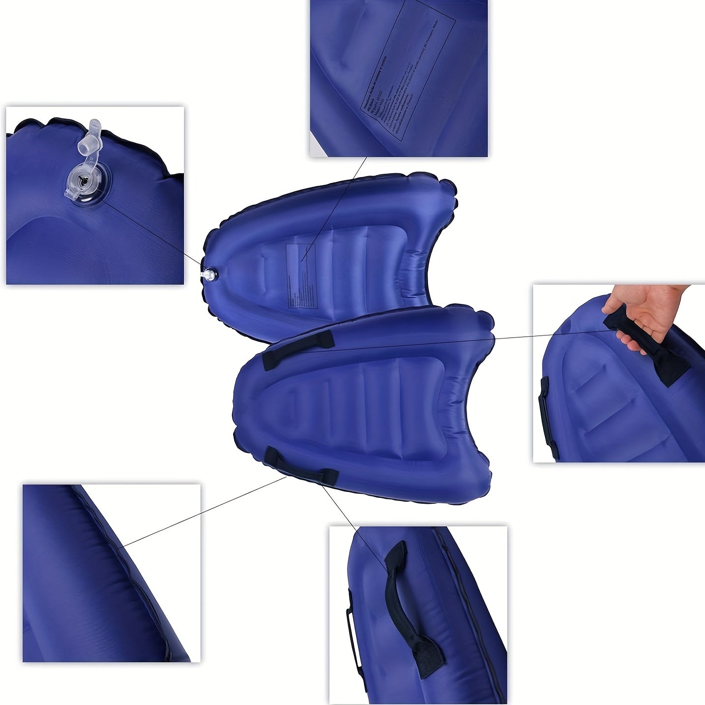 Hydrozy WaveBoard | Aufblasbares Schwimmbrett | Leicht & Robust | Mit Handgriffen