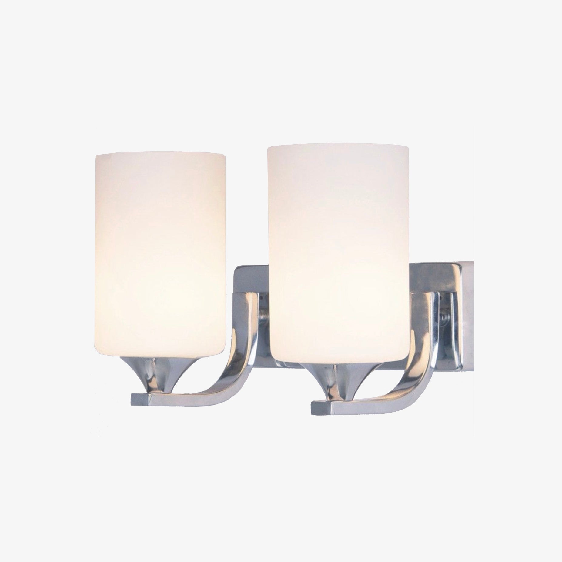 LustraLux LED-Wandleuchte | Chrom-Optik & modernes Design | Einzel- oder Doppelversion | Für Wohnzimmer, Flur & Schlafzimmer