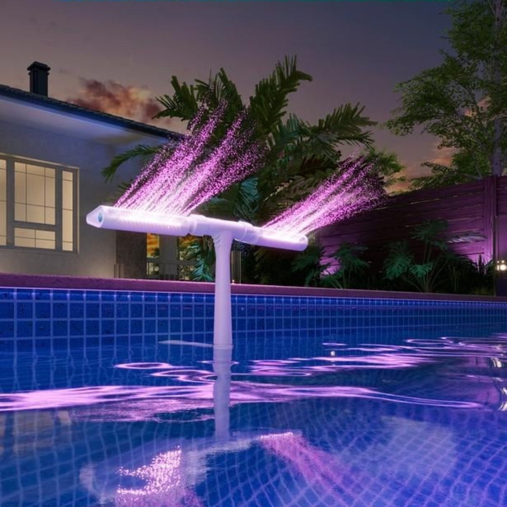 SunSpray – Der leuchtende Wasserbogen für Ihren Sommertraum