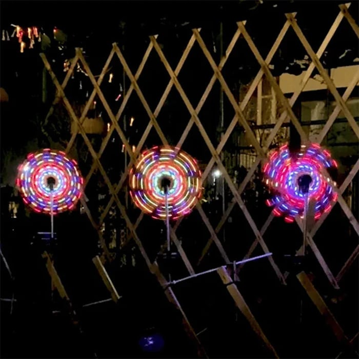 SolarSpin - Verwandeln Sie Ihren Garten mit leuchtenden Windmühlen