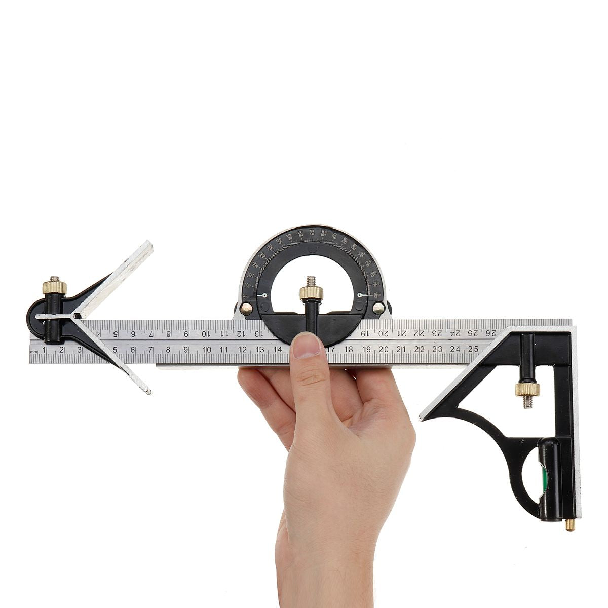 AdjustiRuler - Multifunktionale Kombination aus beweglichem Winkellineal-Set