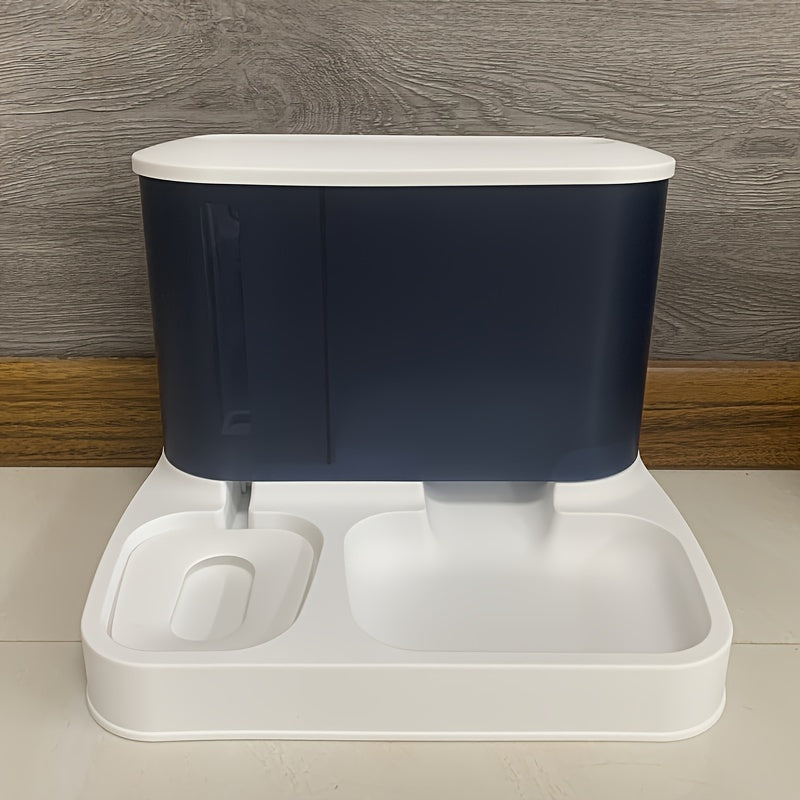 FeedoFlow Duo 2-in-1 Futter- & Wassersystem | Automatische Versorgung für Haustiere | Ohne Strom, Immer Frisch