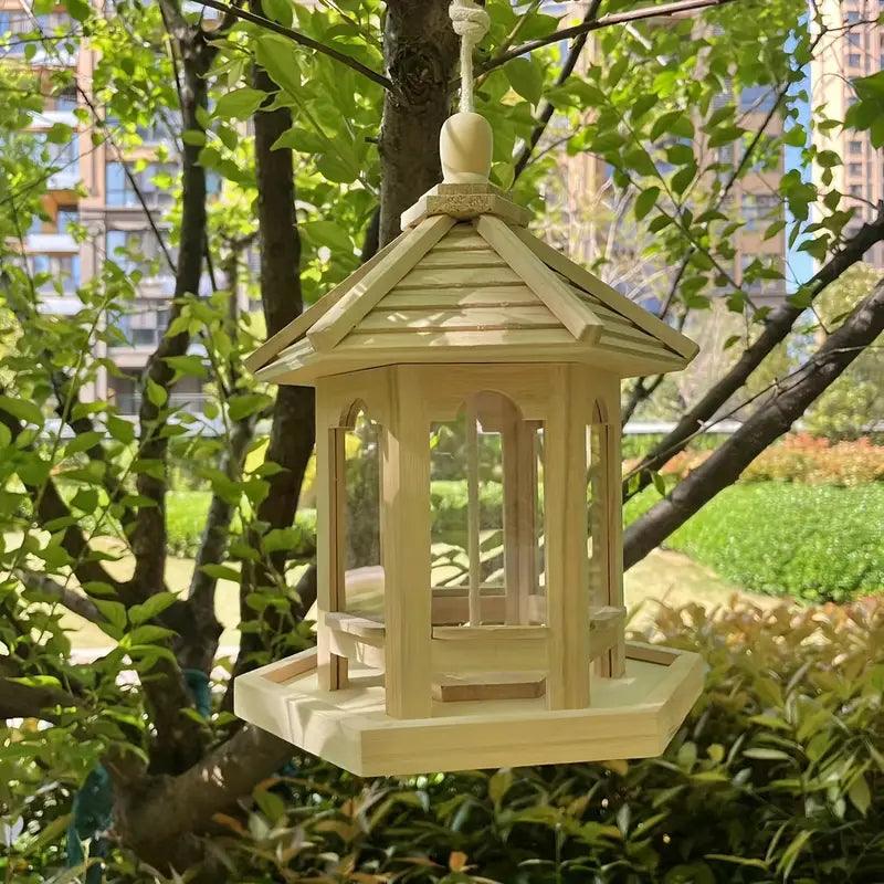 Pintura DIY Vogelhaus | Zum Bemalen | Turmform Holz | Für Innen & Außen