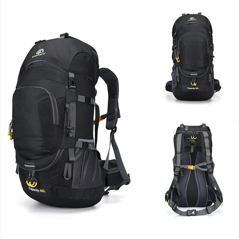 DryVenture 60L | Wasserdichter Outdoor-Rucksack | 60L Volumen | Komfortable Polsterung