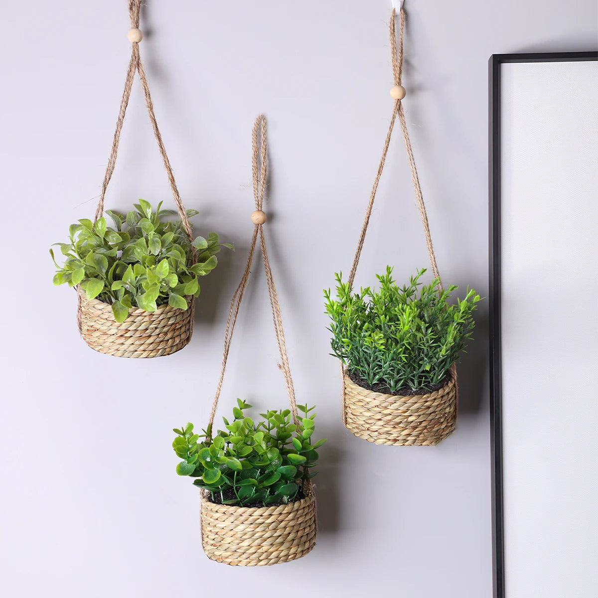 VerduraGreen Künstliche Eukalyptus- und Rosmarinpflanze | 40 cm | Im Topf | Realistische Indoor-PE-Kunststoffpflanze | Pflegeleichte Dekoration