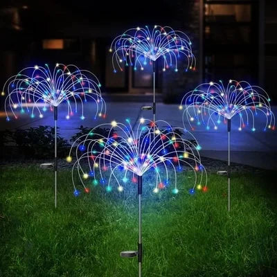 SolarSparklers - Wasserdichtes Solar Garten Feuerwerk LED Licht