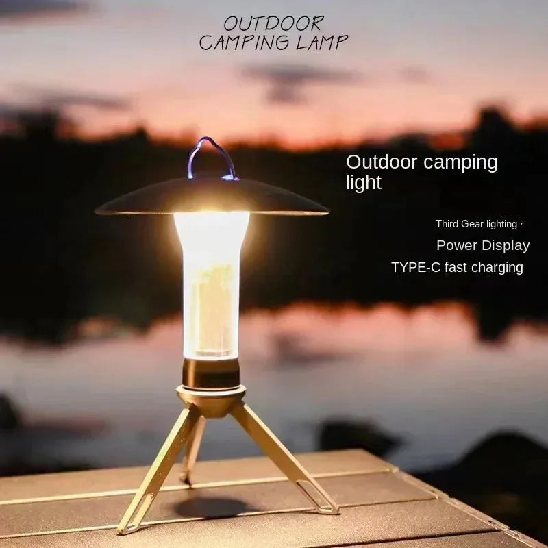 TrailBeam Wiederaufladbare Campinglampe | Kompaktes Design | 3 Beleuchtungsmodi | 100 Lumen | Ideal für Outdoor, Zelt und Notfälle
