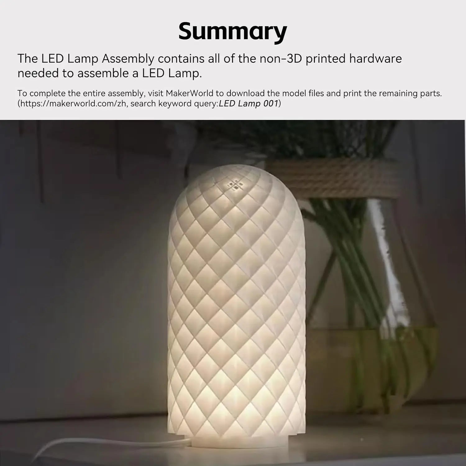 LumoForge LED-Kit | Warmweißes LED-Lichtmodul für 3D-Drucker | Passend für BambuLab A1/A1 Mini, P1P/P1S, X1/X1C/X1E | 5V Niedrigstrombeleuchtung