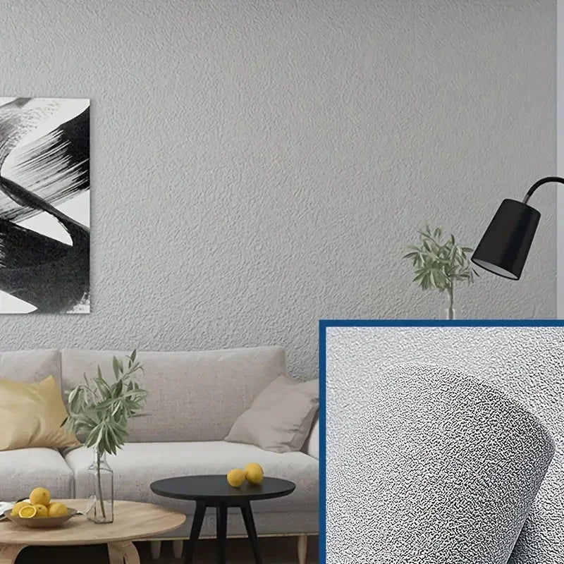 Selbstklebende 3D-Leinen-Tapete von Linovera | Wasserdicht, Schimmelresistent & Stoßdämpfend | Perfekt für Wohnzimmer, Schlafzimmer & Küche