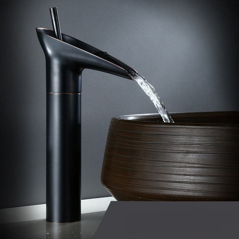 AquaFlow Waterfall Faucet | Elegantes Design | Antik-Bronze-Optik