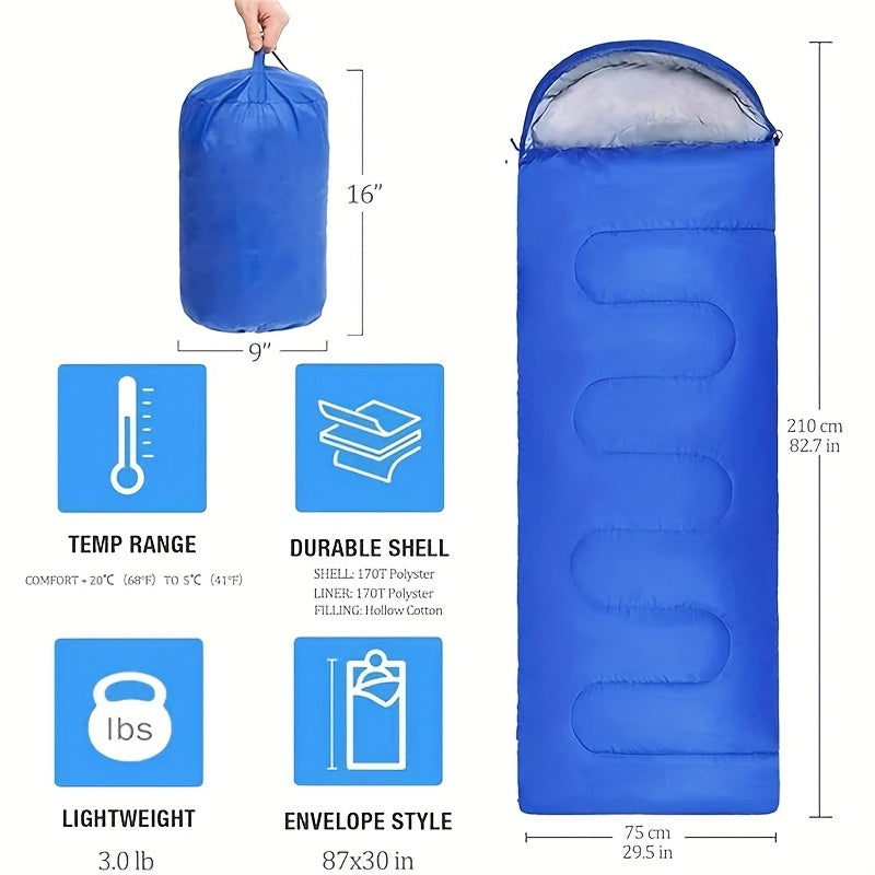 FrostGuard | Trekking-Schlafsack | Für Temperaturen von -5°C bis 20°C | Kompakt & Warm
